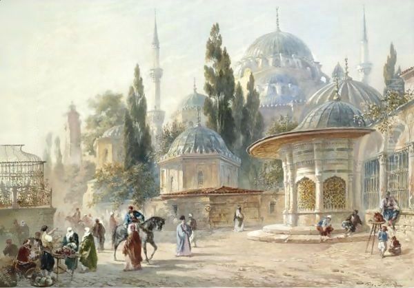 The Sehzade Mosque In Laleli, Constantinople - view 1
