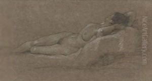 Reclining Nude by Edward John Gregory
