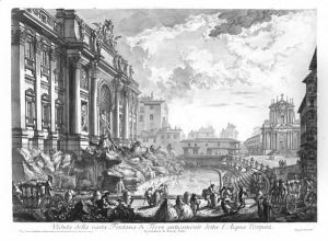 Fontana Di Trevi by Giovanni Battista Piranesi