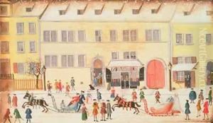 Eger 1451 f.26v Winter Scene in Nuremberg by Dr. J.C. Birckner