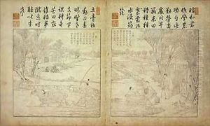 Yuzhi gengzhi tu (Tilling and Weaving Illustrated) by or Chiao Ping-Chen Jiao Bing Zhen