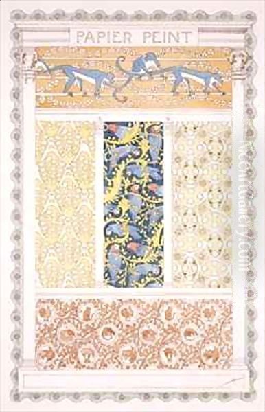 Designs for Wallpapers and Friezes, from Esquisses Decoratives - view 1