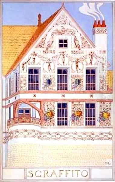 Sgraffito, illustration from 'Esquisses Decoratives par Rene Binet' - view 1