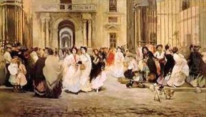 The Cigar Makers Leaving the Tobacco Factory in Seville