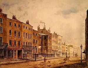 View of Marylebone High Street by Georges Ferdinand Bigot