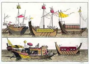 Examples of Chinese ships by Giovanni Bigatti