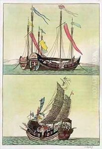 Two kinds of Chinese Junk by Giovanni Bigatti
