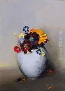 Polyanthus in an Oriental Vase Polyanthus in an Oriental Vase