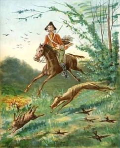 Anecdote of the hare with eight legs by Alphonse Adolphe Bichard