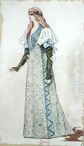 Desdemona Costume Design for the first performance of 'Otello' Desdemona Costume Design for the first performance of 'Otello'