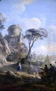 Capriccio Tomb of Cecilia Metella by Pietro Bianchi