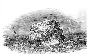 A Rock with Boats from 'History of British Birds and Quadrupeds' by Thomas Falcon Bewick