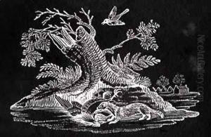 A Civet with a Cockerel from 'History of British Birds and Quadrupeds' A Civet with a Cockerel from 'History of British Birds and Quadrupeds'