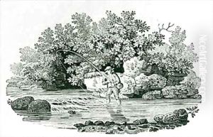 An Angler in a River Pool An Angler in a River Pool