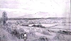 Harvest Scene by William Roxby Beverly