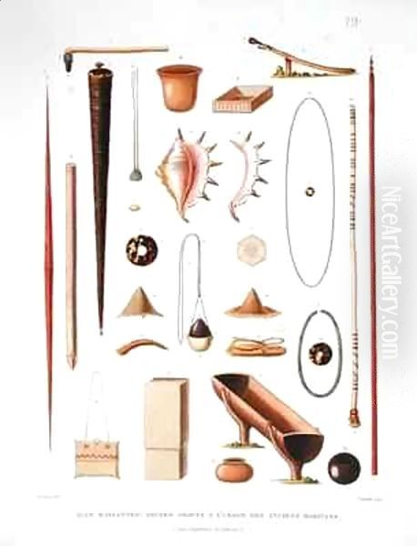 Household utensils and weapons from the Mariannas Islands - view 1