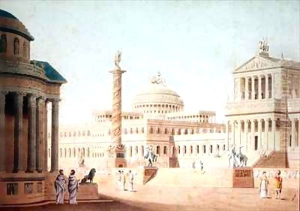 The Capitol, set design for 'Titus' - view 1