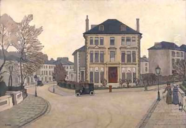 A Street Scene in Belsize Park - view 1