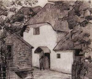 The Caller at the Mill by Robert Polhill Bevan