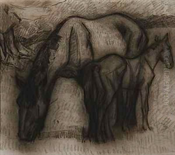 Study for Mare and Foal, Lytchetts, Clayhidon - view 1