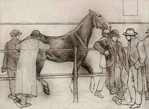 Horse Dealers 2 by Robert Polhill Bevan