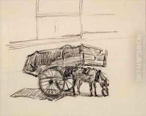 Study for Hay Carts, Cumberland Market by Robert Polhill Bevan
