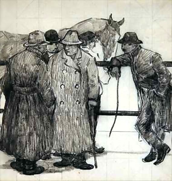 Study for the Horse Dealers - view 1