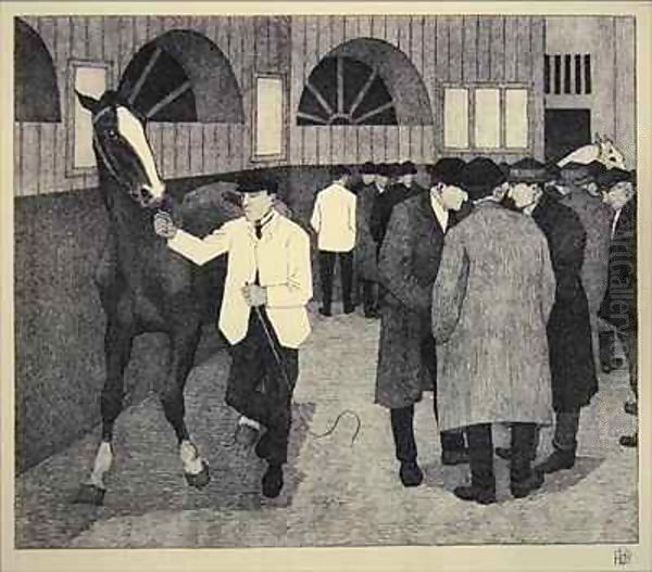 Horse Dealers at the Barbican by Robert Polhill Bevan