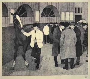 Horse Dealers at the Barbican by Robert Polhill Bevan