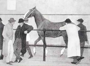 Horse Dealers 3 by Robert Polhill Bevan