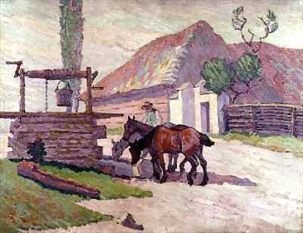 Horses Drinking - view 1
