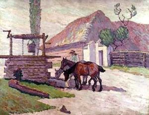 Horses Drinking thumbnail