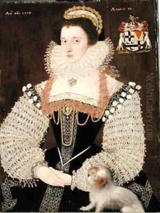 Frances Clinton, Lady Chandos (1552-1623) by John the Younger Bettes