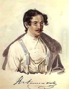 Portrait of Ivan Annenkov (1802-78) in Peter Prison