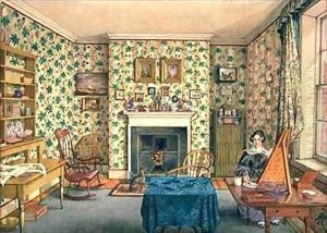The Artist in Her Painting Room, York by Mary Ellen Best