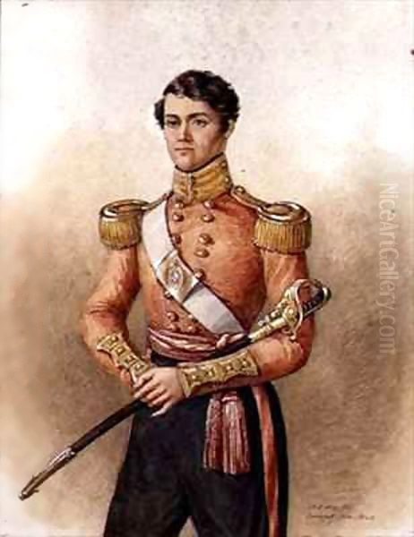 Portrait of Major Charles Hamilton Wake (d.1871) 34th Native Indian Infantry - view 1