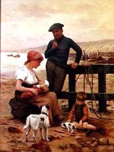 A Fisherman and his Family by Albert Besnou