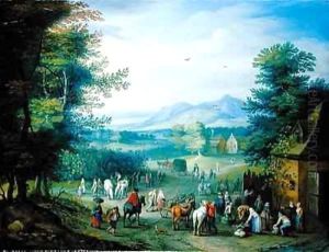 The Grape Harvest, Figures in a Country Landscape