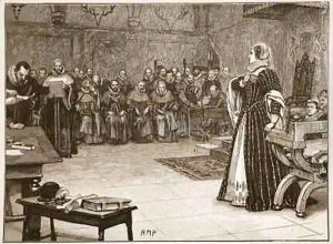 Trial of Mary Queen of Scots in Fotheringay Castle