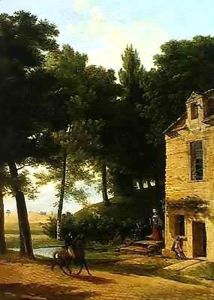 Italian Landscape with a Cavalier