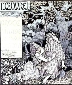 The Enchanter Merlin and the Fairy Vivien in the Forest of Broceliande by Paul Berthon