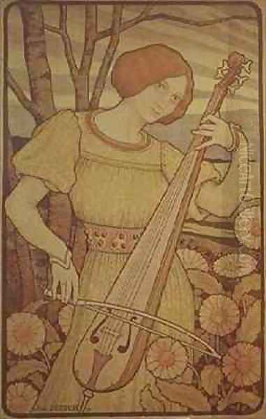 Young Woman with a Lute - view 1