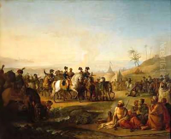 General Bonaparte visiting the fountains of Moses, near Sinai - view 1