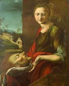Salome with John the Baptist's Head by Alonso Berruguete