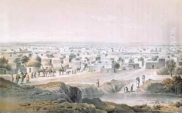 Kano, Nigeria, in 1851, from 'Travels and Discoveries in North and Central Africa' - view 1
