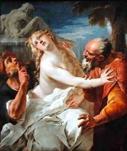 Suzanna and the Elders by Francesco Bernardini