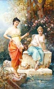 Frogs by Jean Francois Armand Felix Bernard