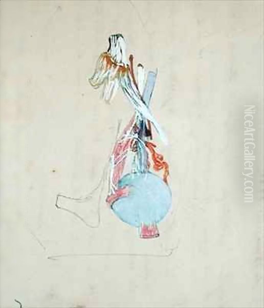 Nervous system in the head of a cat - view 1