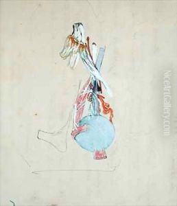 Nervous system in the head of a cat by Claude Bernard