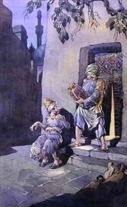 And lately by the Tavern Door again Came stealing, through the Dusk an Angel Shape